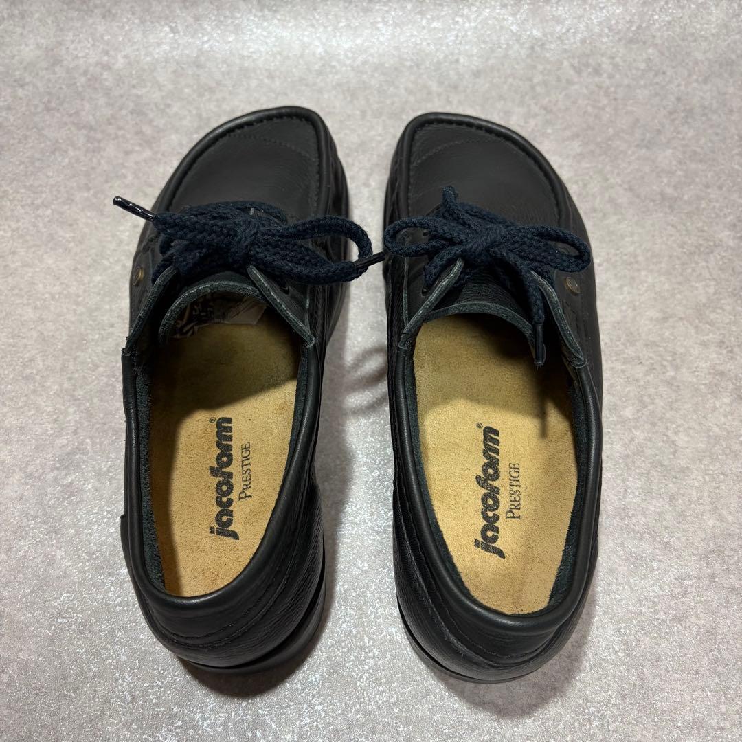 ヤコフォーム コンフォート レザーシューズ ブラック 外反母趾