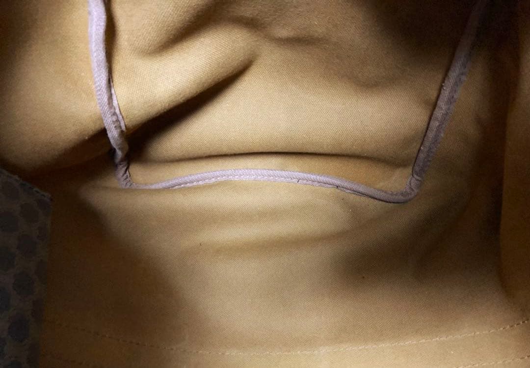 【CELINE】ボストンバッグ マカダム柄 ダークブラウン ショルダー付