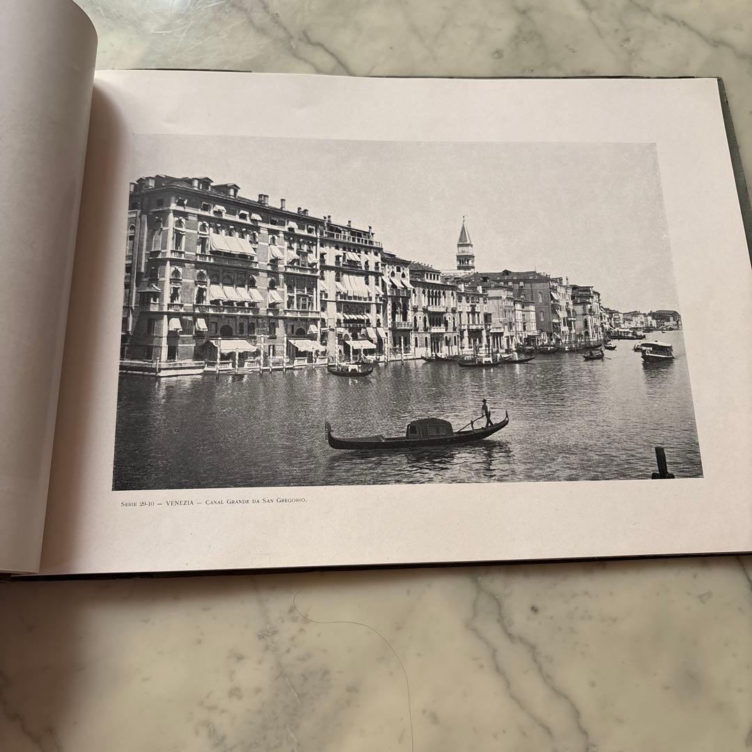 イタリア　アンティーク　ヴィンテージ　フォトアルバム　写真集　ヴェネツィア