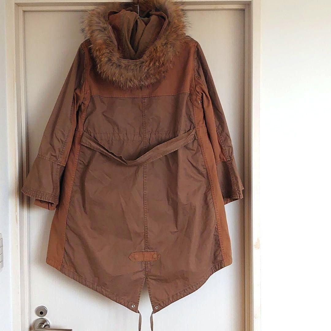 試着のみ futfur モッズコート　ブラウン