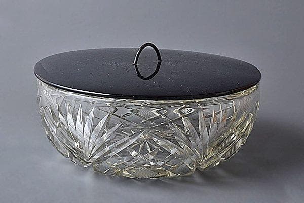 u388 茶道具　阿蘭陀ギヤマン水指 ガラス