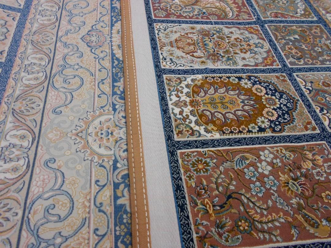 225万ノット！超高密度織 絨毯！本場 イラン産150×225cm‐200261