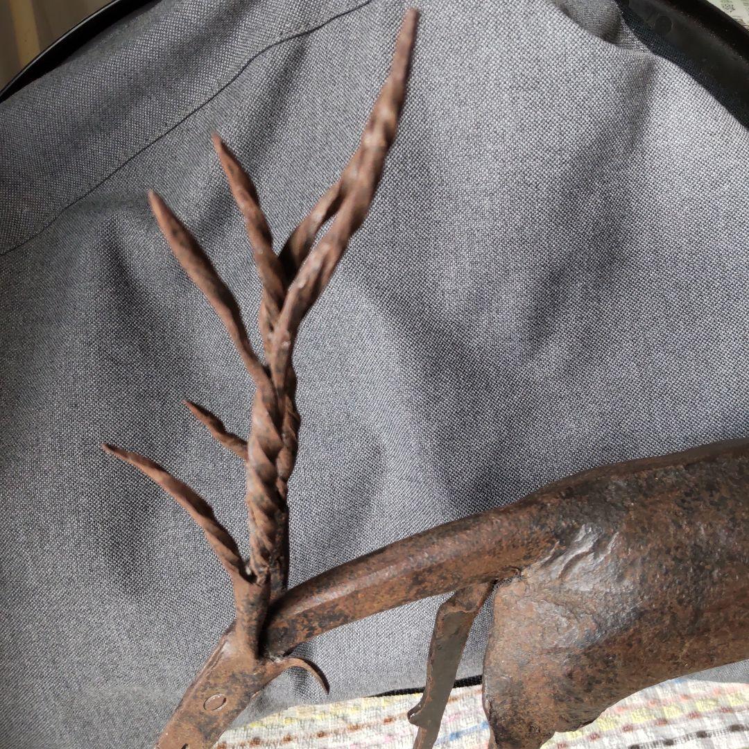 ヴィンテージ！北欧アイアンオブジェ！ハンドメイド大型トナカイ！美品！