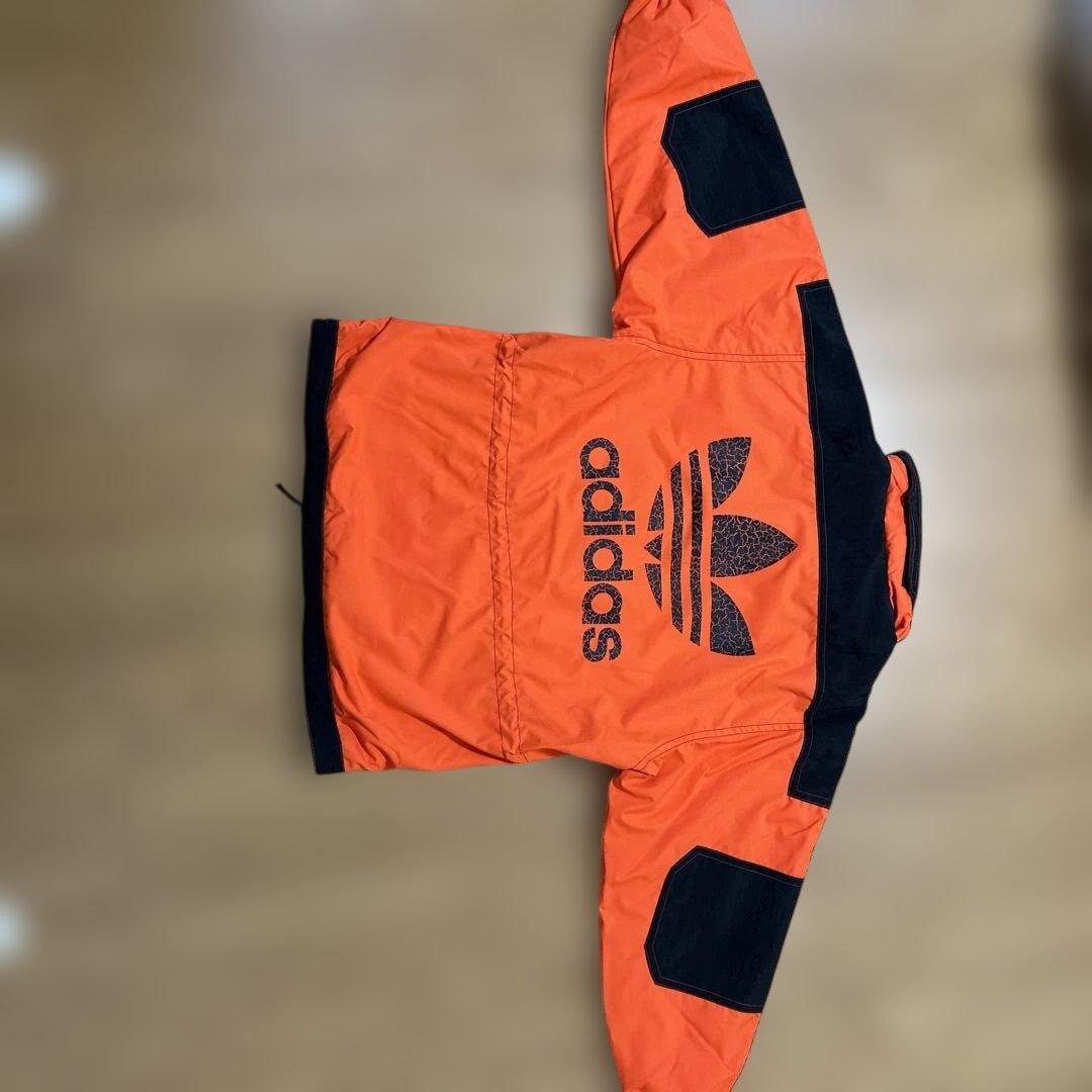 超希少‼︎美品‼︎adidasスノーウェア オレンジ✖️ブラック サイズＯデサント