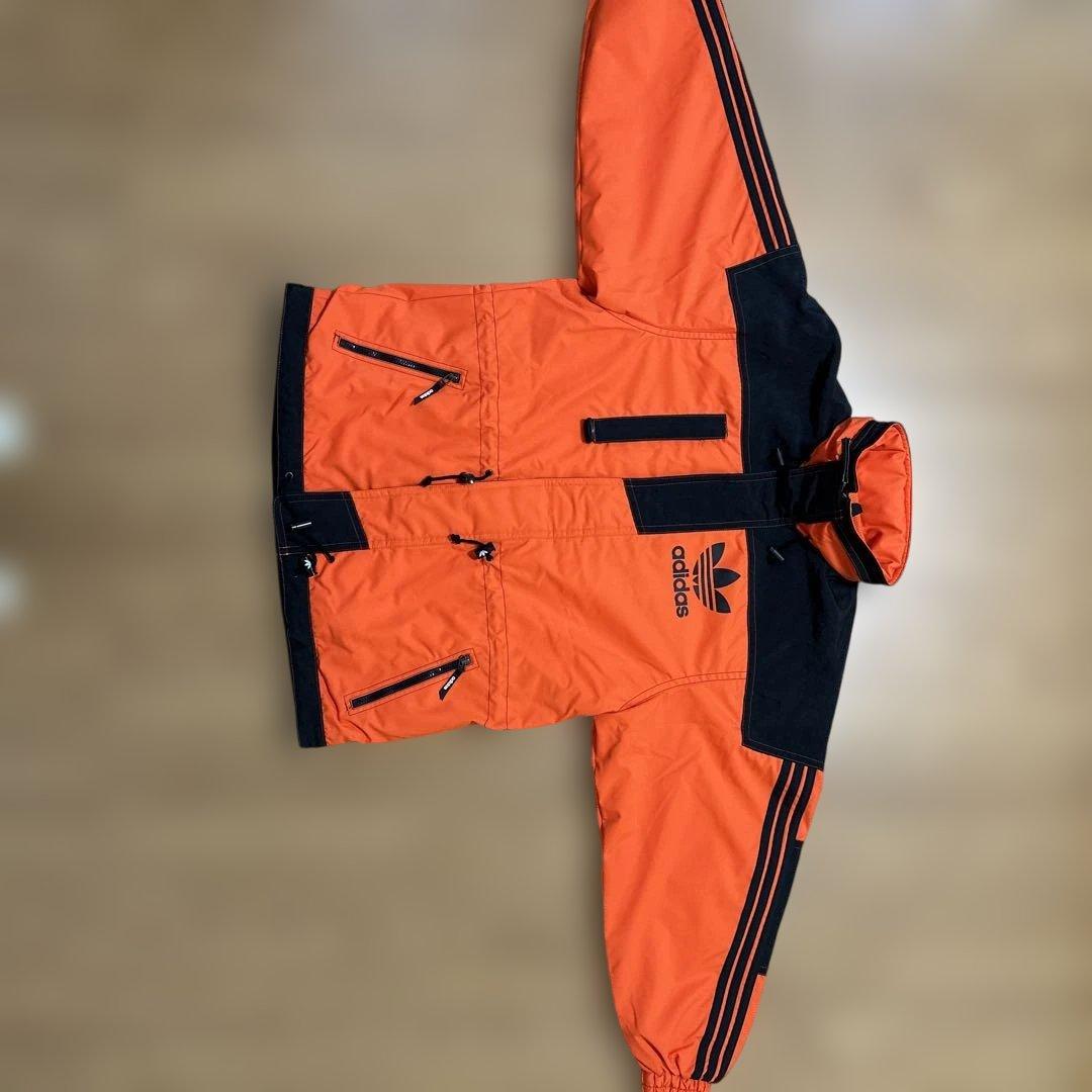 超希少‼︎美品‼︎adidasスノーウェア オレンジ✖️ブラック サイズＯデサント
