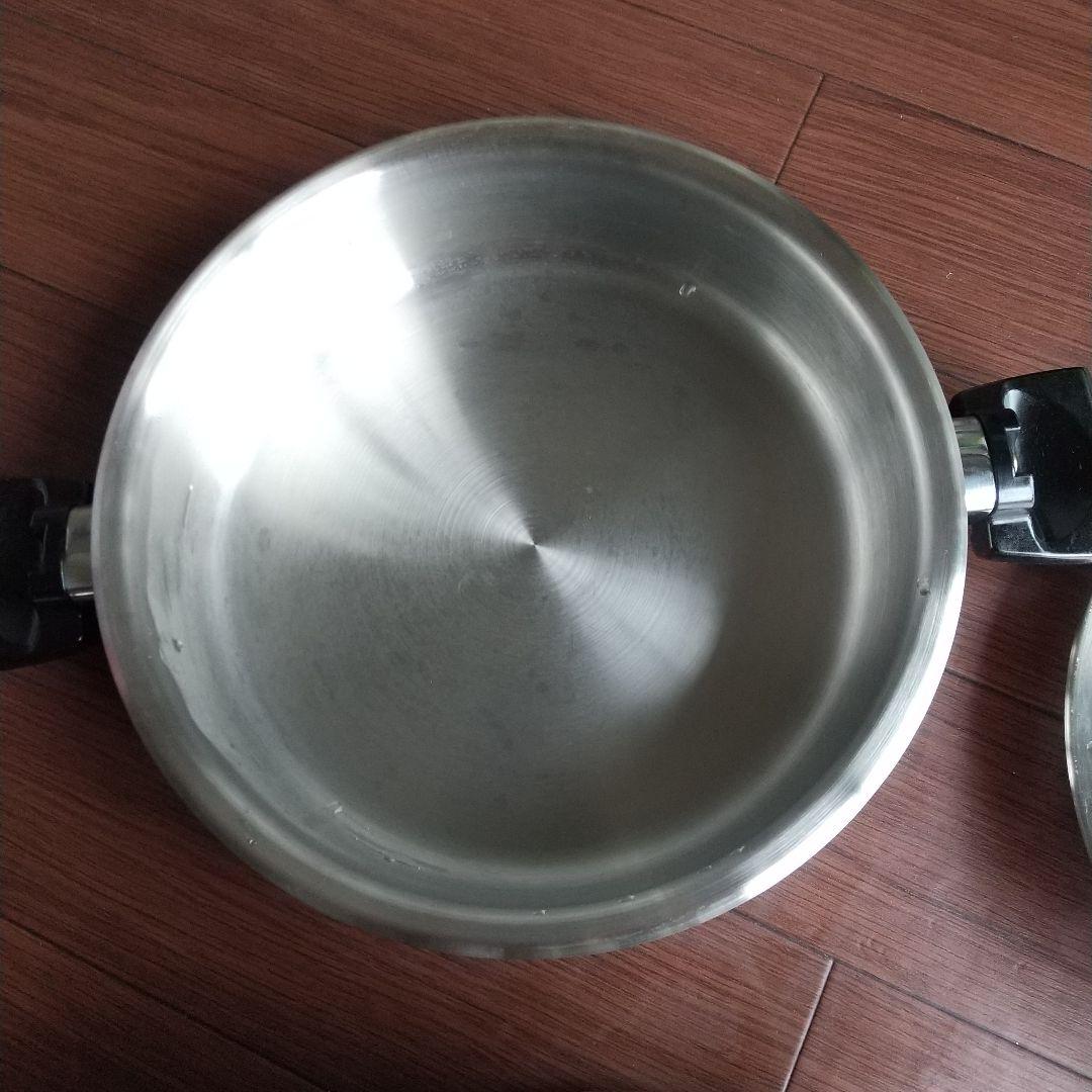 アメリカ製ステンレス両手鍋2セット