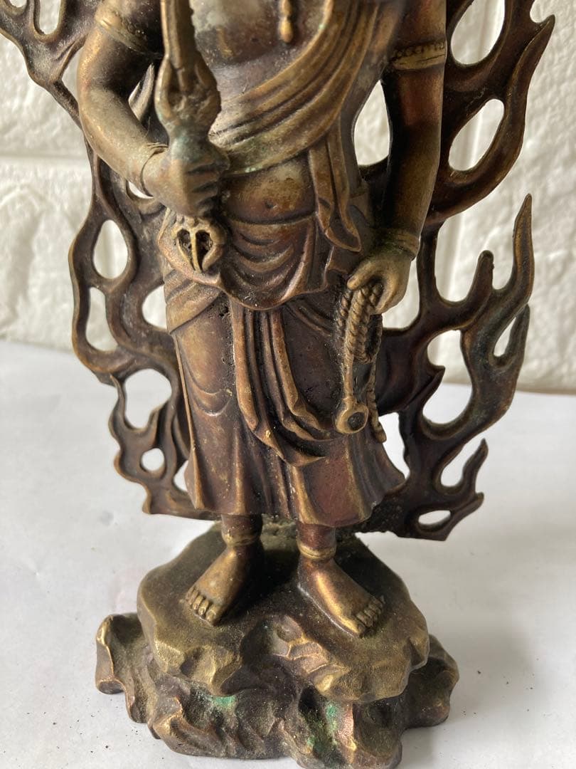 不動明王，古銅製，仏像，時代物