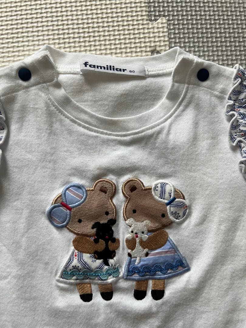 familiar ベビー服 Tシャツとフリルスカートセット
