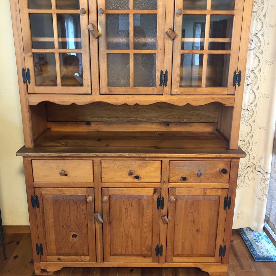 カップボード　ビンテージ　無垢材　120サイズ