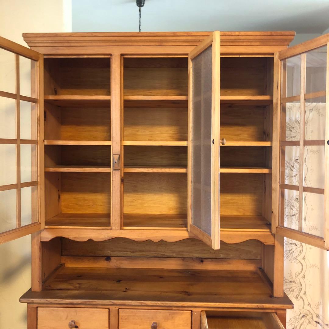 カップボード　ビンテージ　無垢材　120サイズ