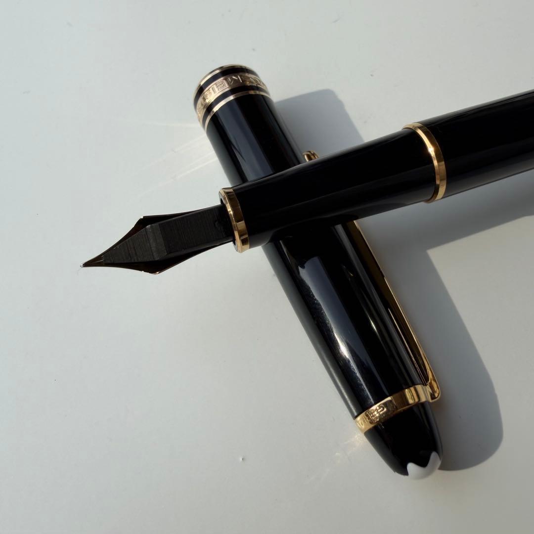 万年筆 F マイスターシュテュック 144 エボナイト芯 全金 ブラック