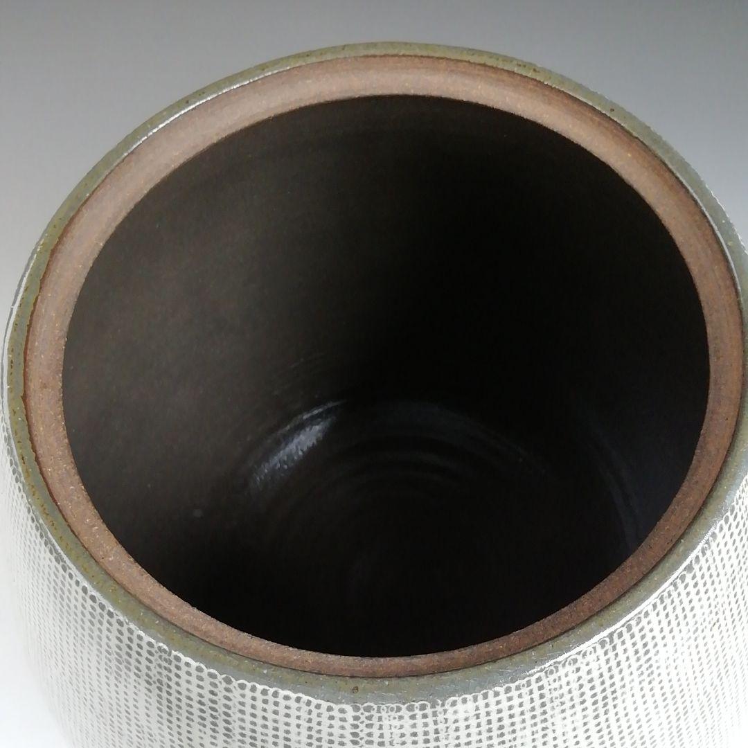 Ｔ９２６　水指　『三島手　水指』『釜谷陶房　劉炳豪 作』　共箱　茶道具