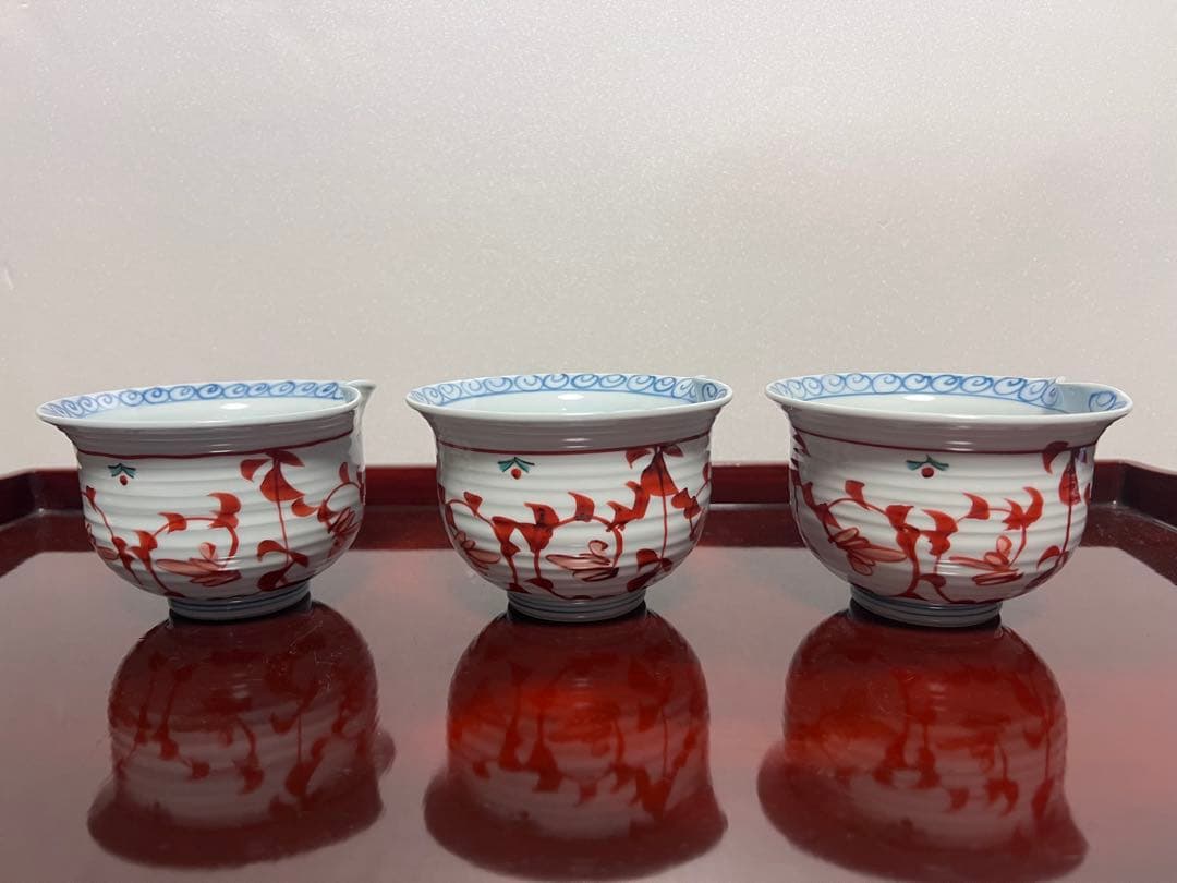 【新品】5客 有田焼　小鉢揃　染付山水