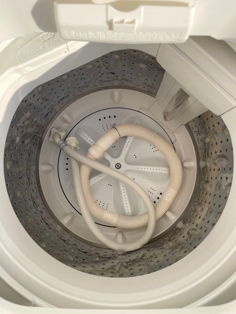 896 ヤマダ 風乾燥機能付き 5kg洗濯機 ホワイト コンパクト 一人暮らし