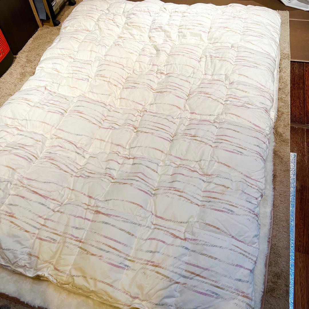丸八真綿　羽毛掛け布団　シングル　150×210cm