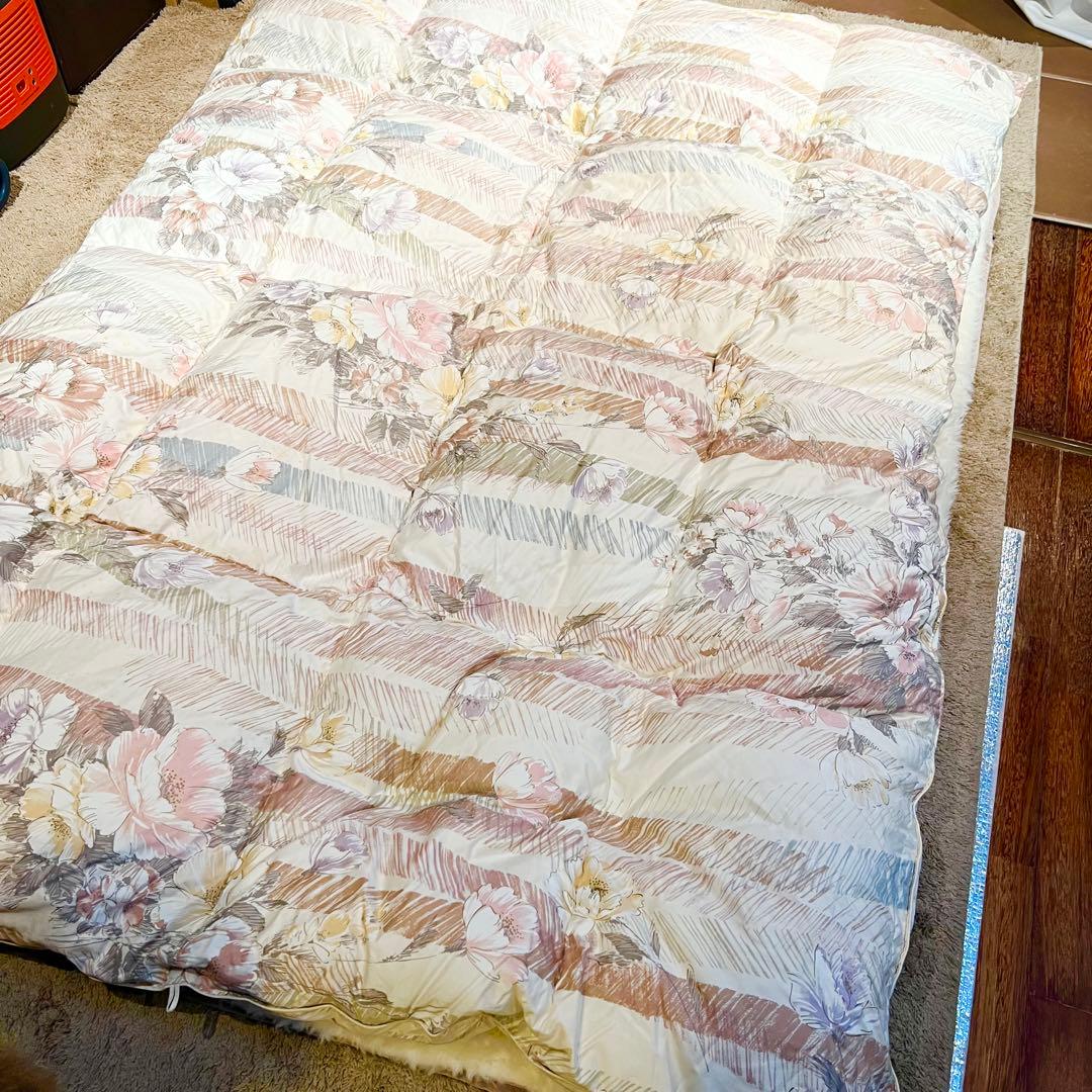 丸八真綿　羽毛掛け布団　シングル　150×210cm