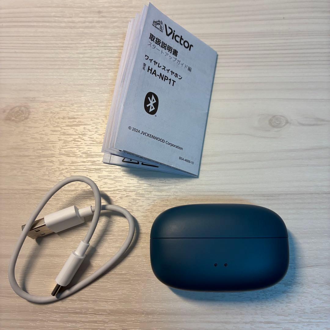 Victor ワイヤレスイヤホン HA-NP1T ティールブルー
