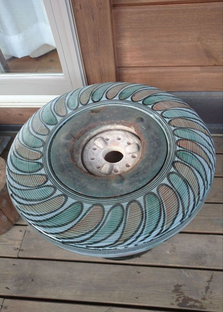 七輪　火鉢　災害対策　ブルー