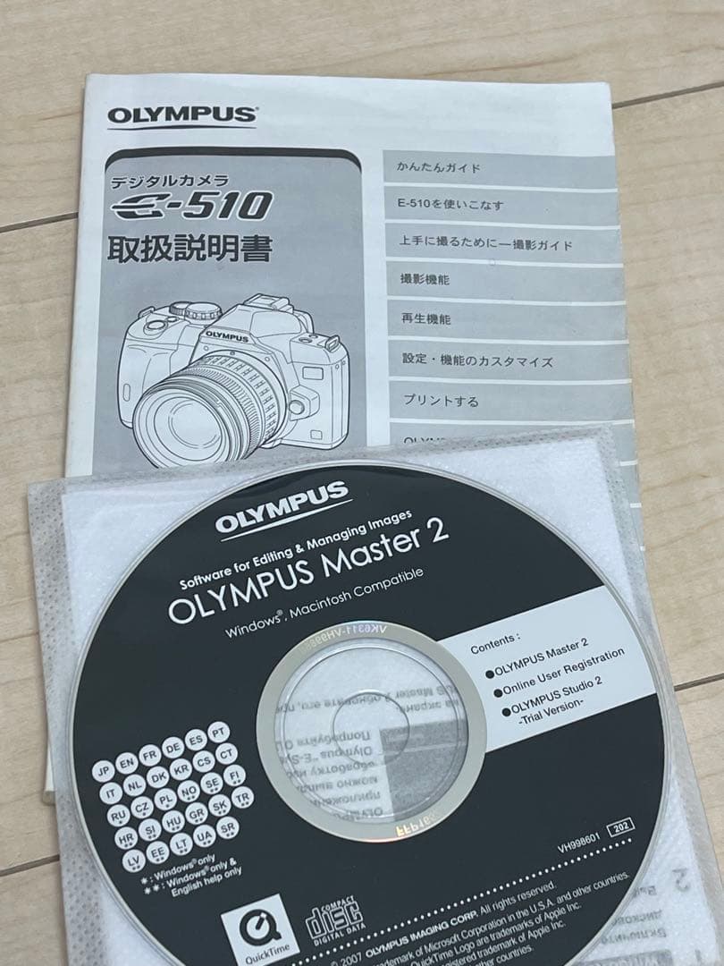 OLYMPUS オリンパス　一眼レフカメラ E−510 ダブルズームレンズキット