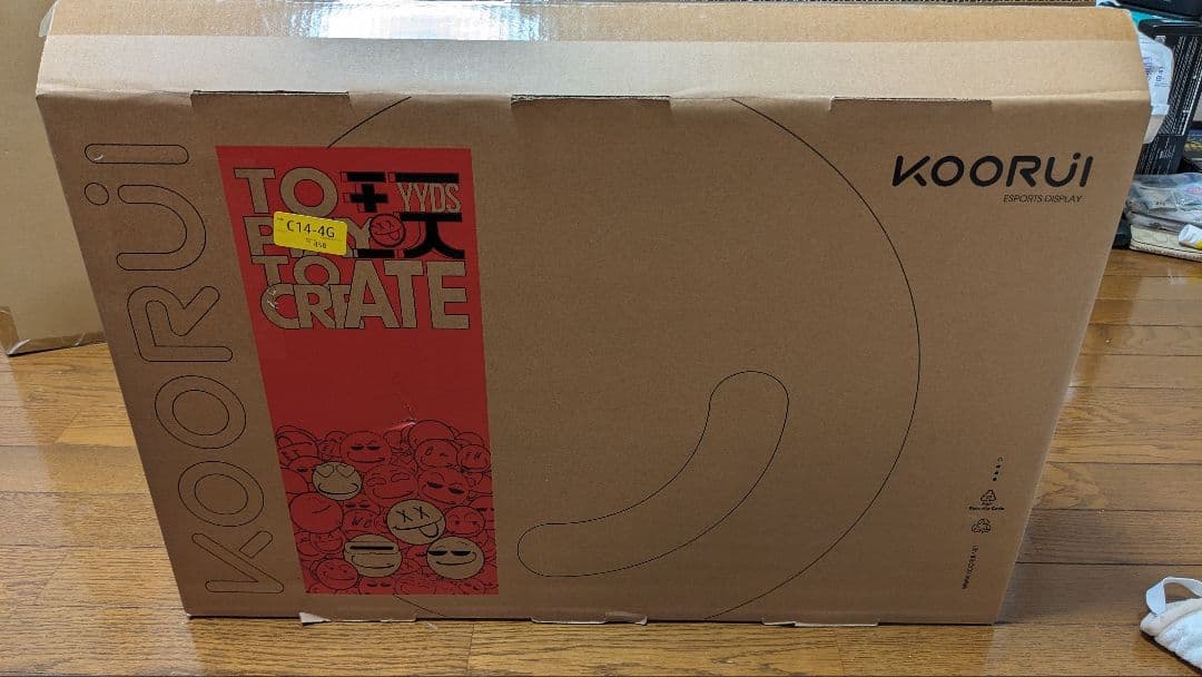 KOORUI 1440p 144hz 27EGQC 曲面モニター