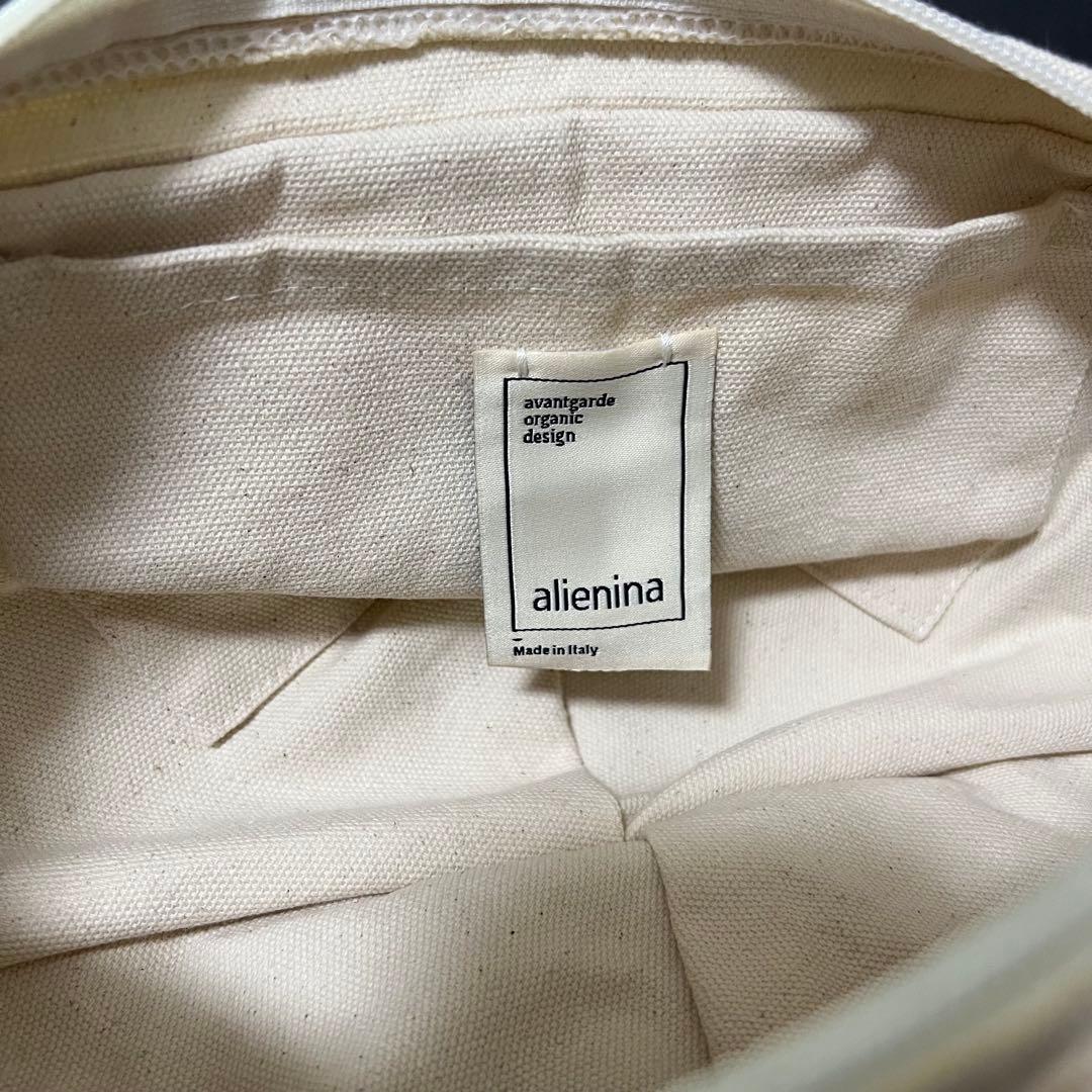 【美品】ALIENINA アリエニーナ MARGOTバッグ　ハンドバッグ　ウッド