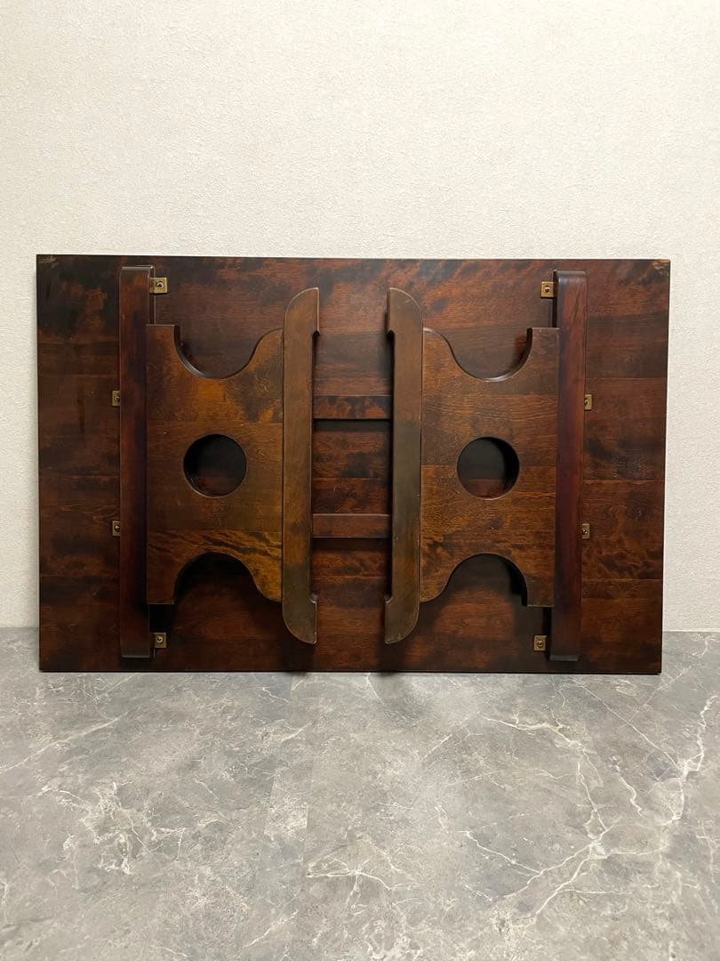 北海道民芸家具　折りたたみ　ローテーブル　センターテーブル　ちゃぶ台