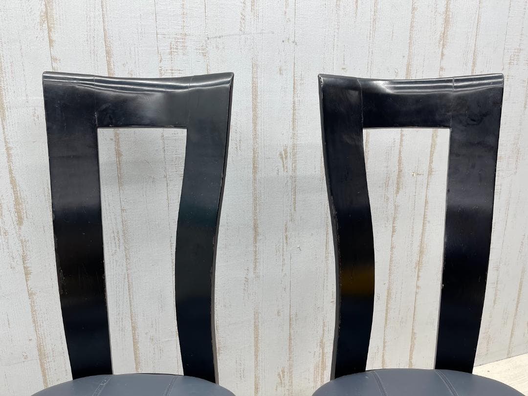 カリモク ダイニングチェア ハイバック 2脚 まとめて アームレス 食卓椅子