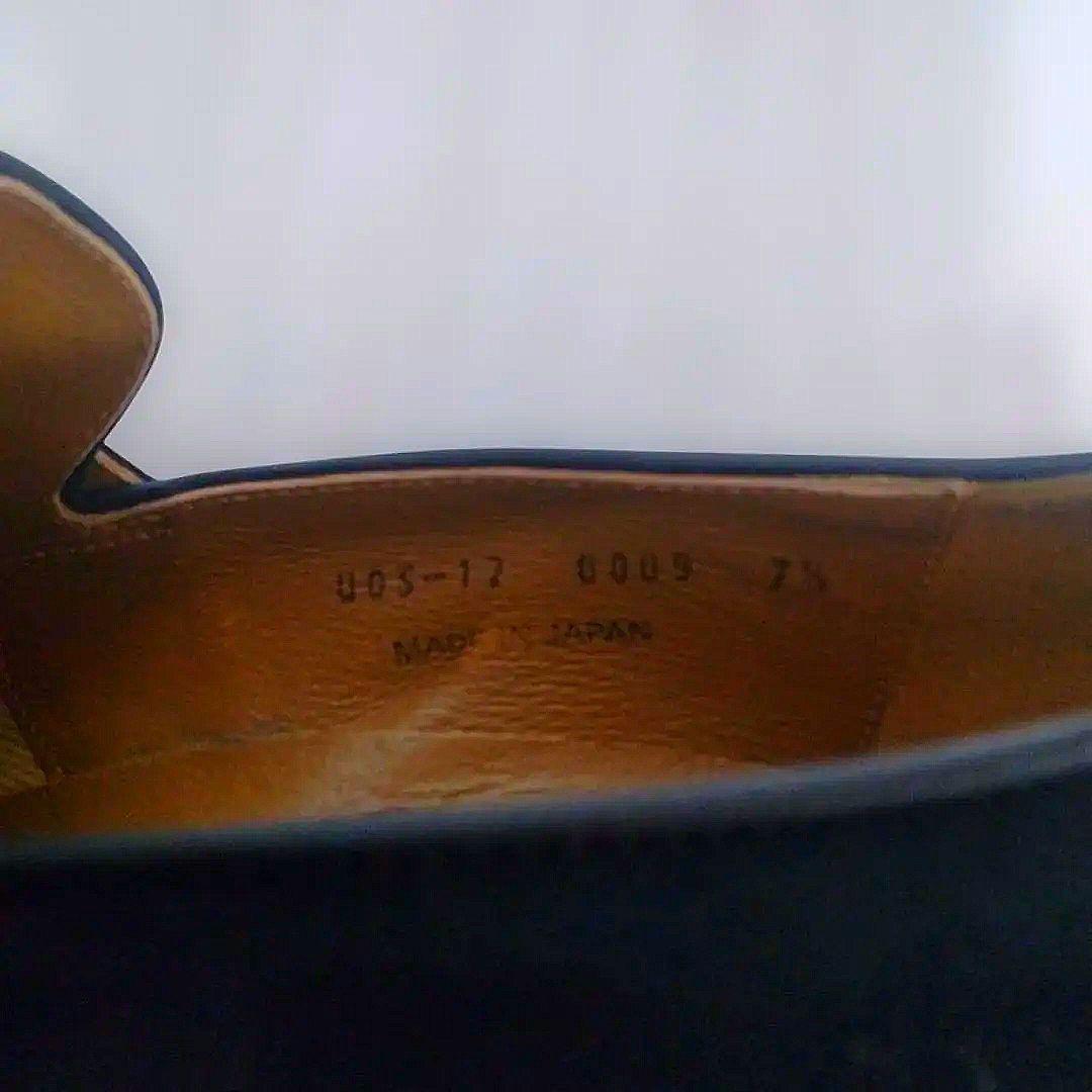 ユナイテッドアローズ メンズ スエード ローファー 黒 25.5