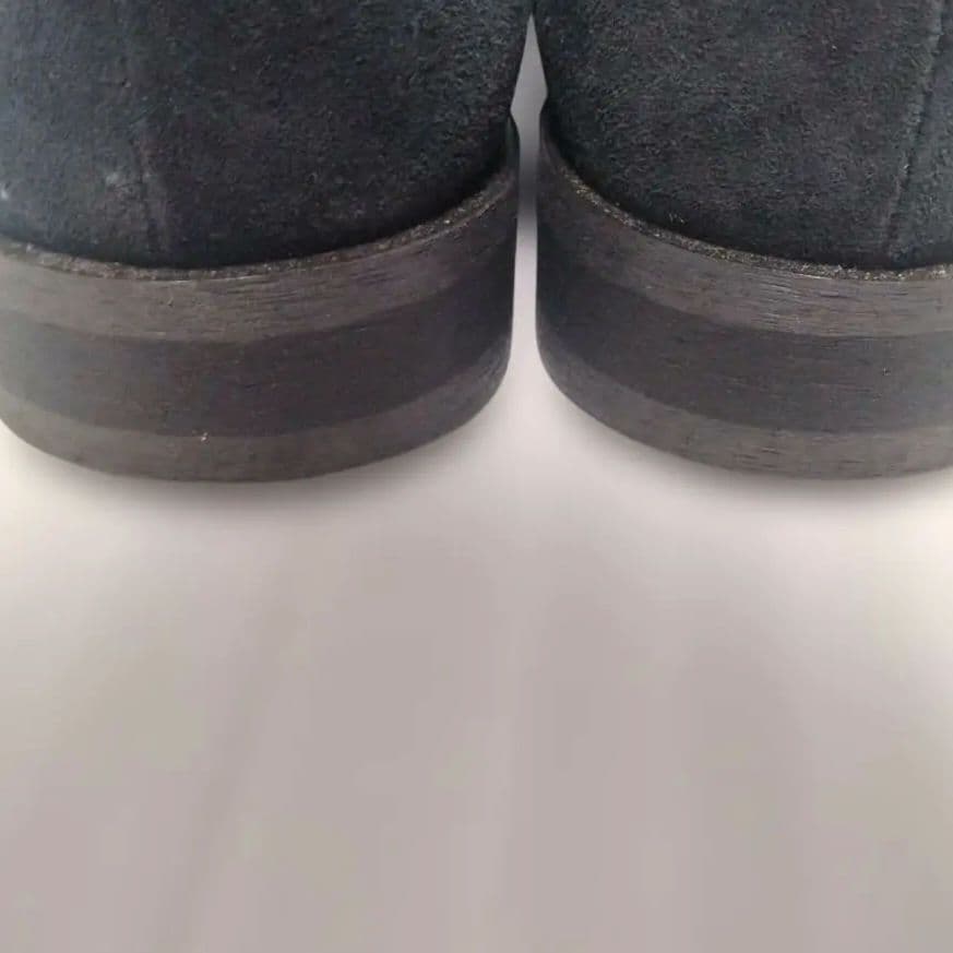 ユナイテッドアローズ メンズ スエード ローファー 黒 25.5