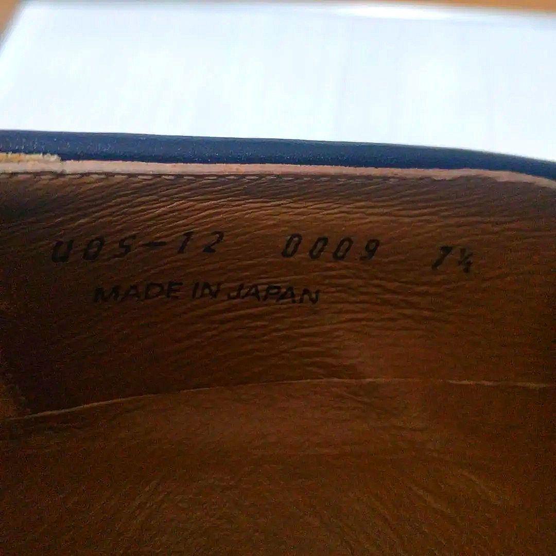 ユナイテッドアローズ メンズ スエード ローファー 黒 25.5