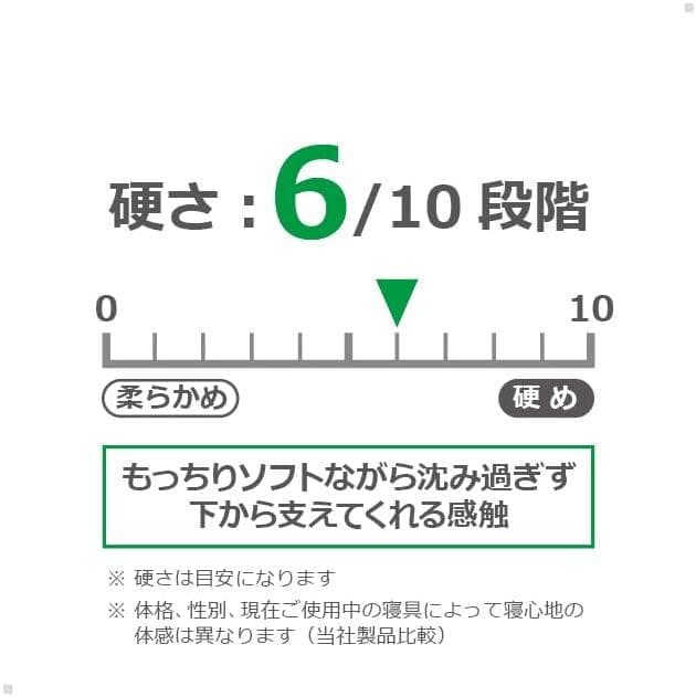 マニフレックス 睡眠の質を上げる高反発敷パッド シングル イタリア製