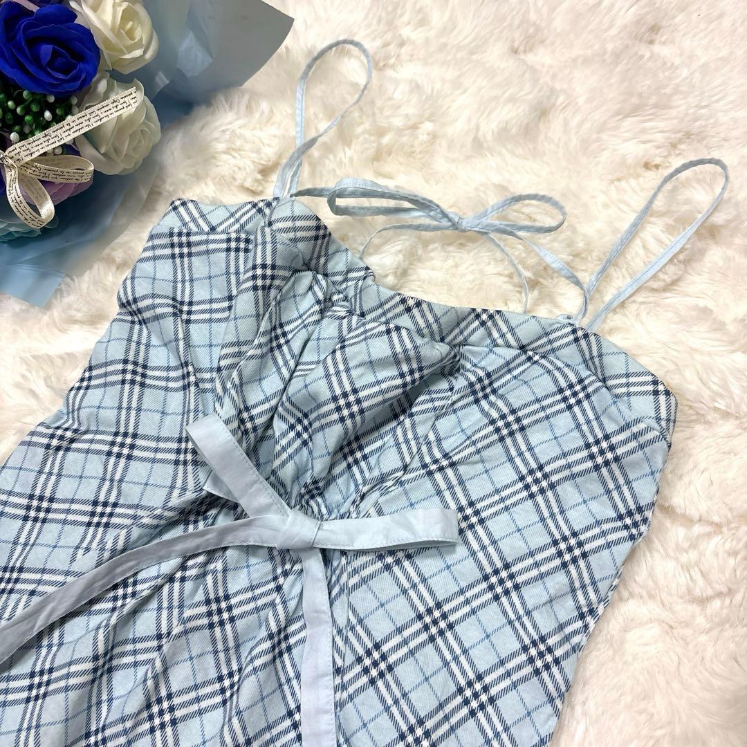 BURBERRY BLUE LABAL ノバチェック ノースリーブ キャミソール