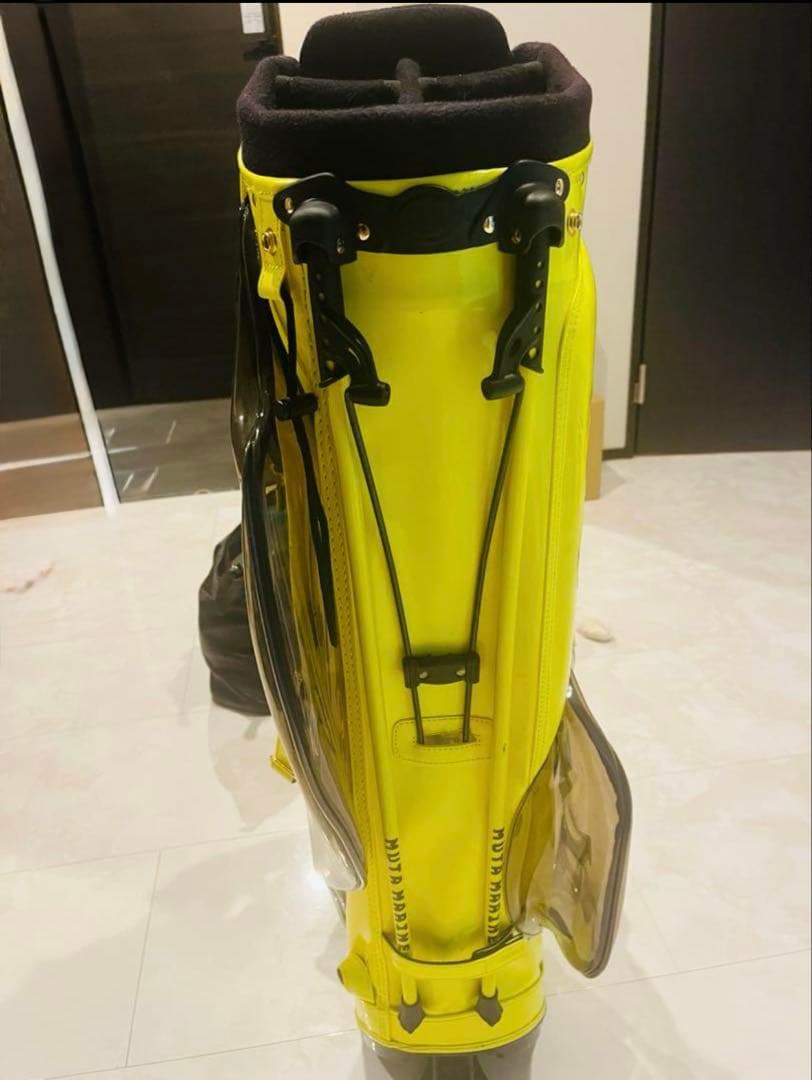 じゃん　ムータマリン　キャディバッグ　イエロー✖️ブラック