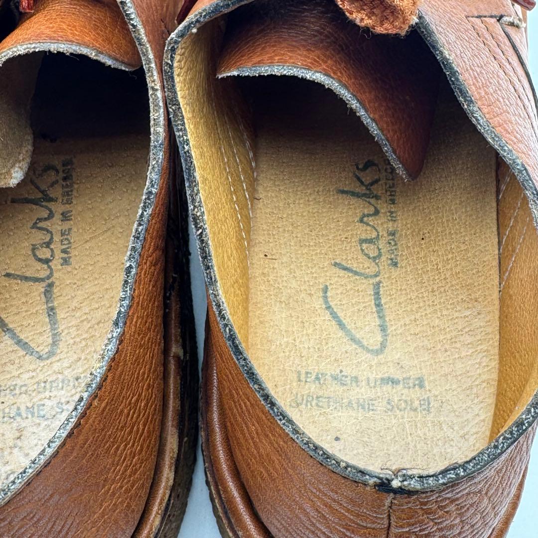 希少 クラークスClarks 旧タグ モカシン ネイチャーシボ革 ギリシャ製
