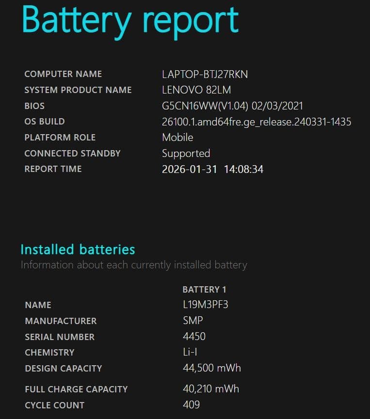 Windowsノート本体 IdeaPad Slim 550 Ryzen5 5500U 8GB/256GB