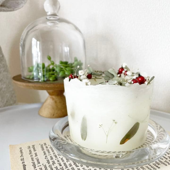 ご成約済み⌘ ガラスドーム ⌘ ガラスコンポート ガラス受皿付き