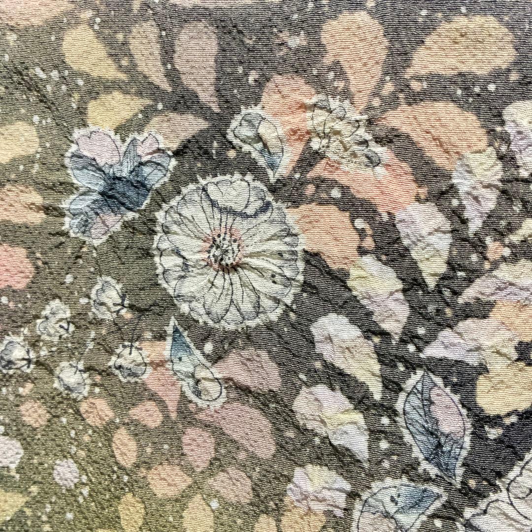 D130 訪問着 辻ヶ花 翠山工房 やまと誂製 絞り 正絹 着物 袷 極美品