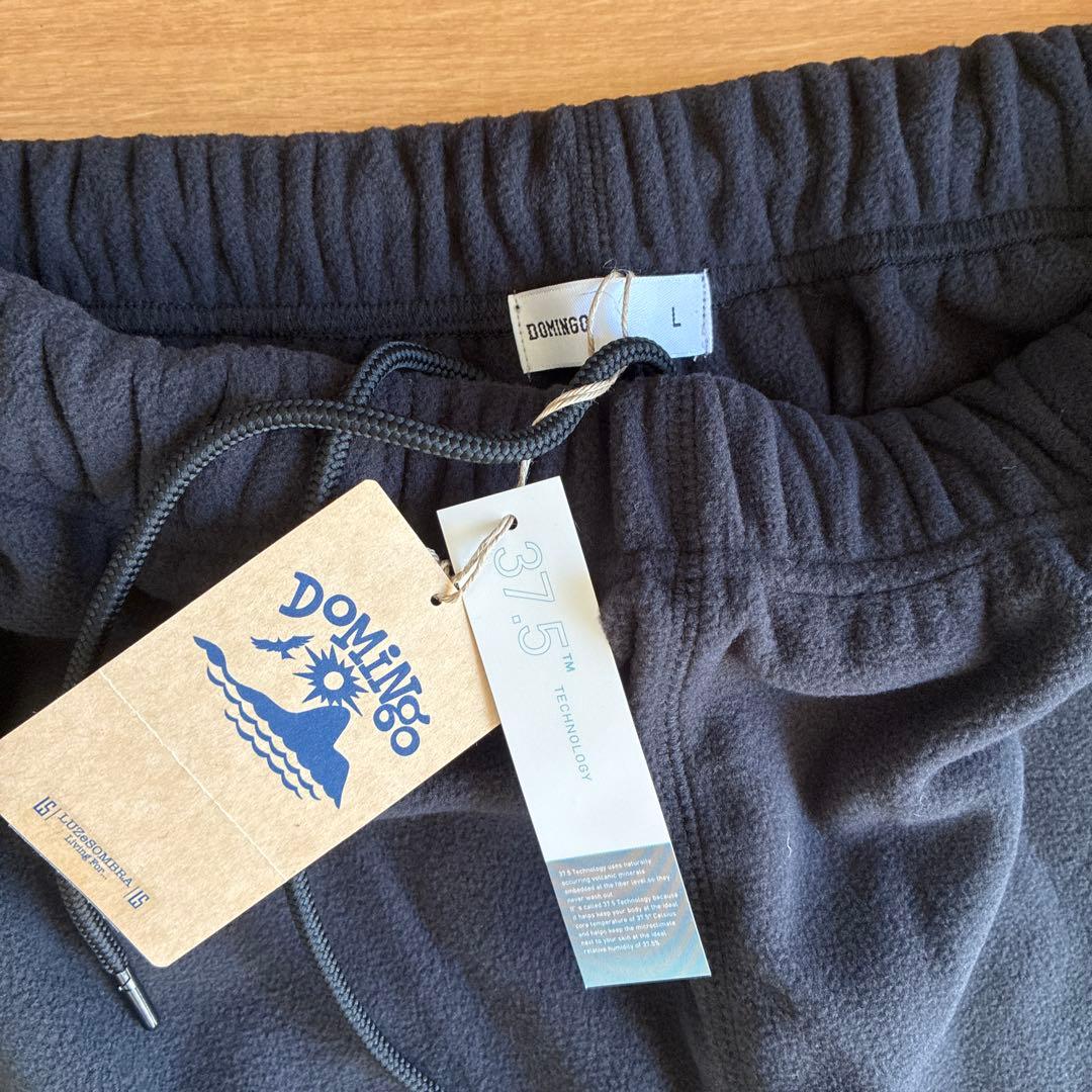DOMINGO ブラック フリースパンツ L