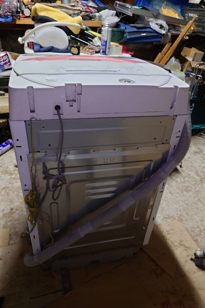 【良品】SHARP 縦型洗濯機 6kg 穴なし洗濯槽 北陸のみ送料無料