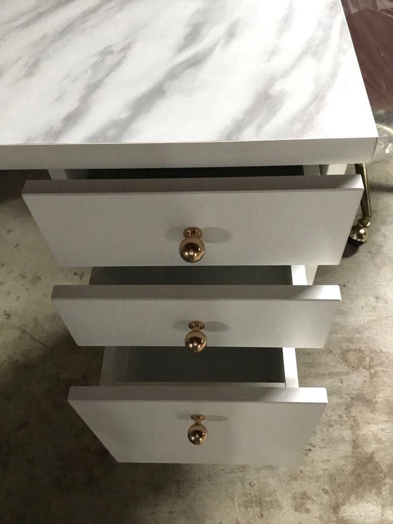 Francfranc エルドラド コスメデスク 白 大理石調 フランフラン