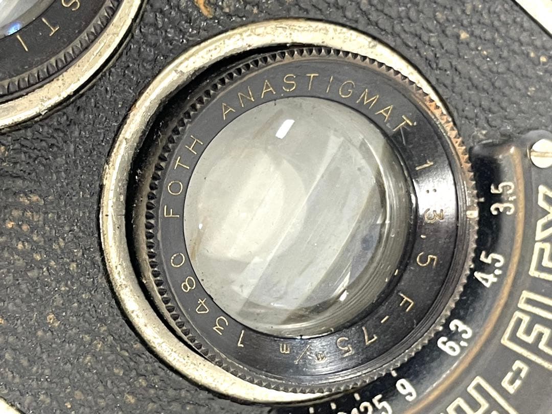 FOTH-FLEX フォスフレックス 二眼レフカメラ レザーケース付き