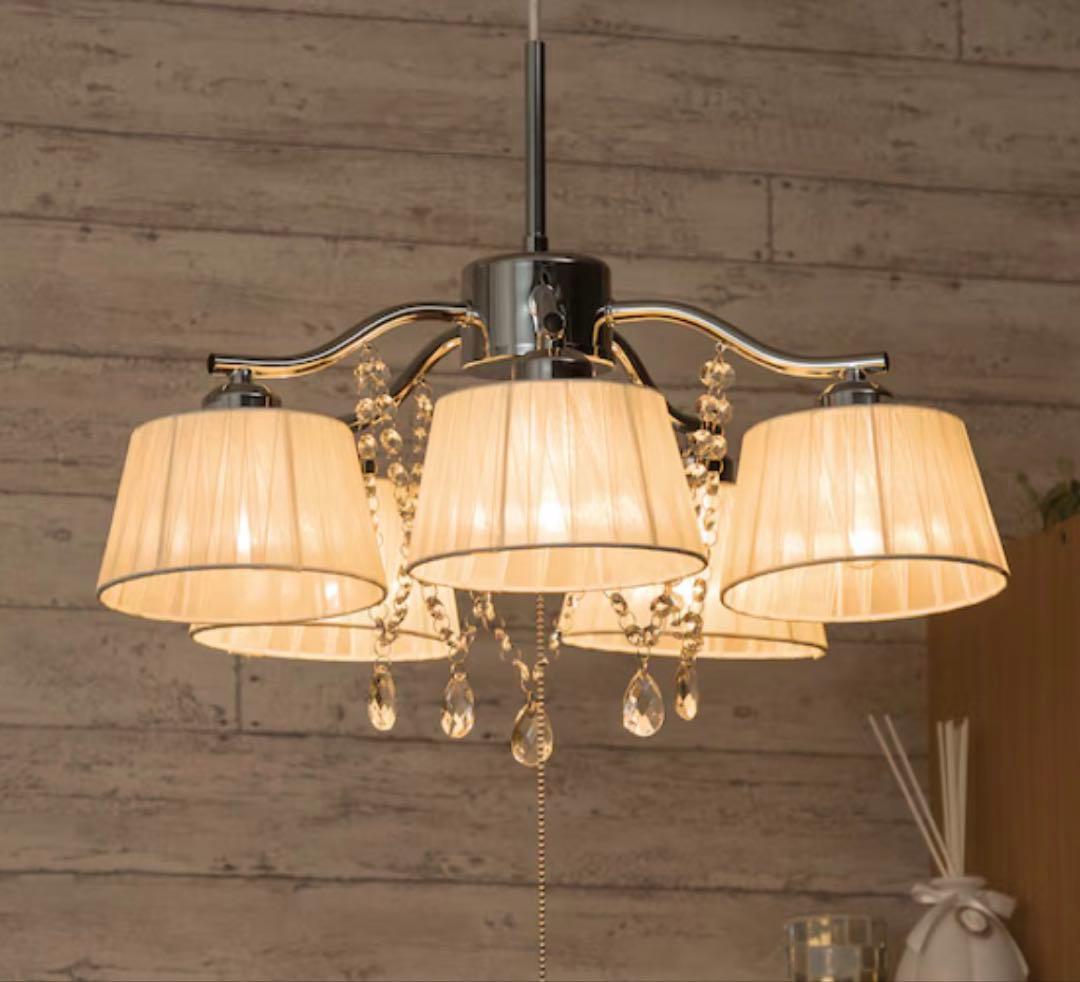 未使用■ニトリ ペンダントライト ソフィア 242P-5FN 電球5個付