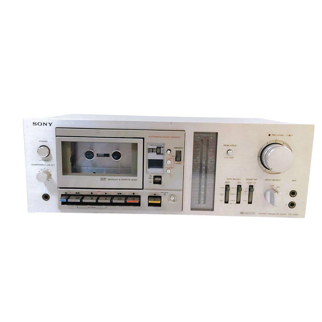 完動品 SONY ソニー カセットデッキ プレーヤー TC-K50