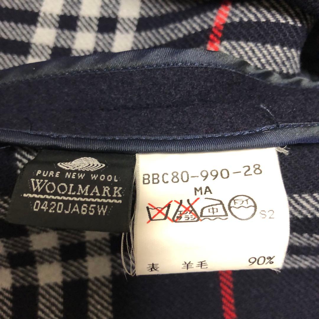 バーバリーズ　ダッフルコート　カシミヤ　ネイビー