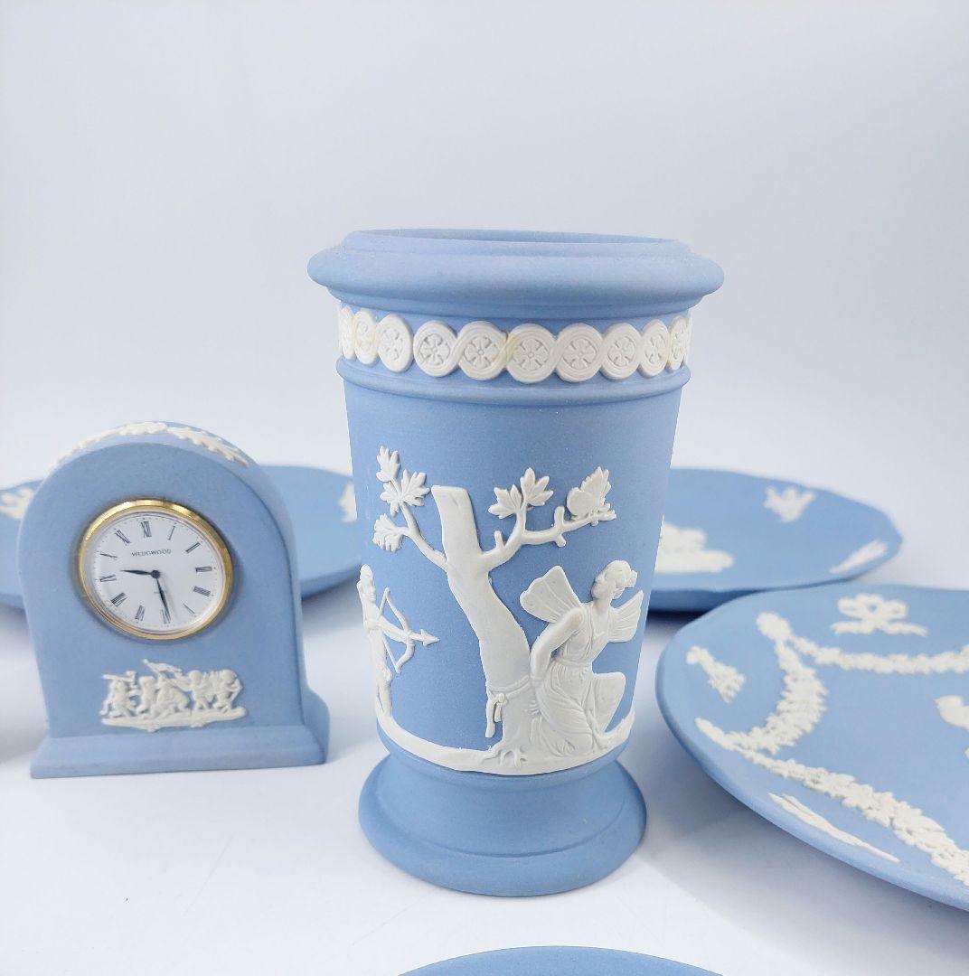 Wedgewood ジャスパー 花瓶 プレート 時計他 13点まとめて