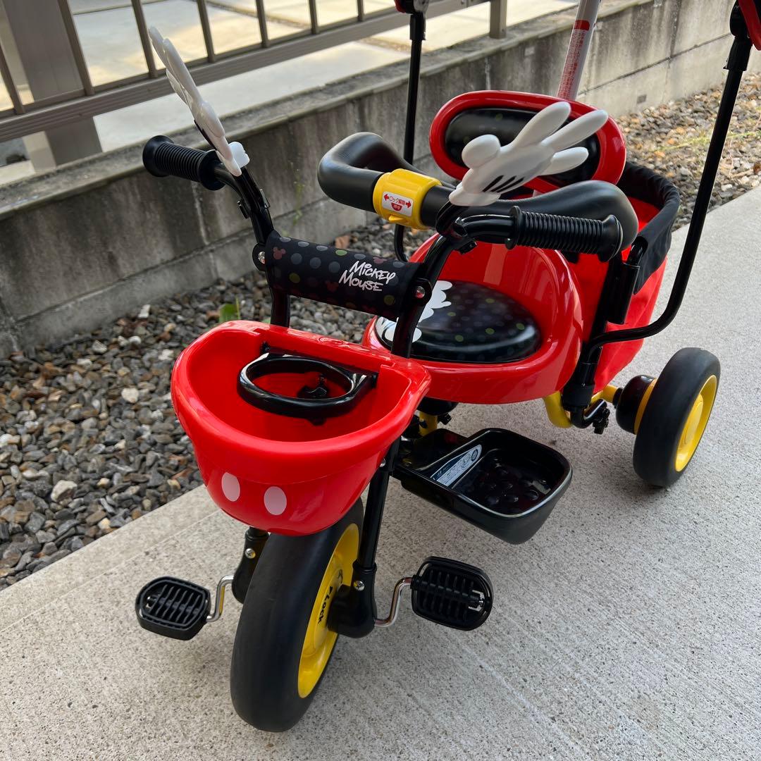 ［シマシマはる さん］IDES アイデス ミッキーマウス 三輪車 サンシェード