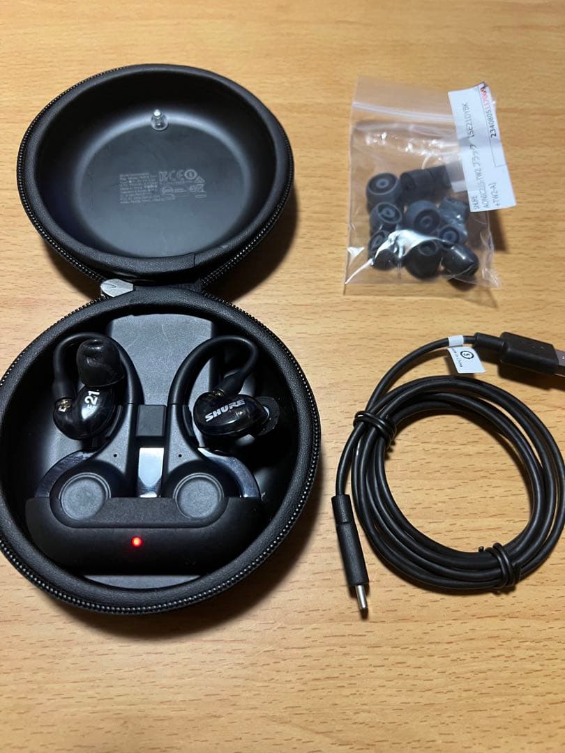 SHURE AONIC 215 ワイヤレスイヤホン TW2 中古 第2世代 黒