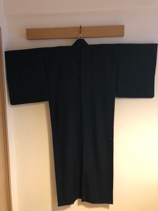 メンズウール　羽織と長着セット