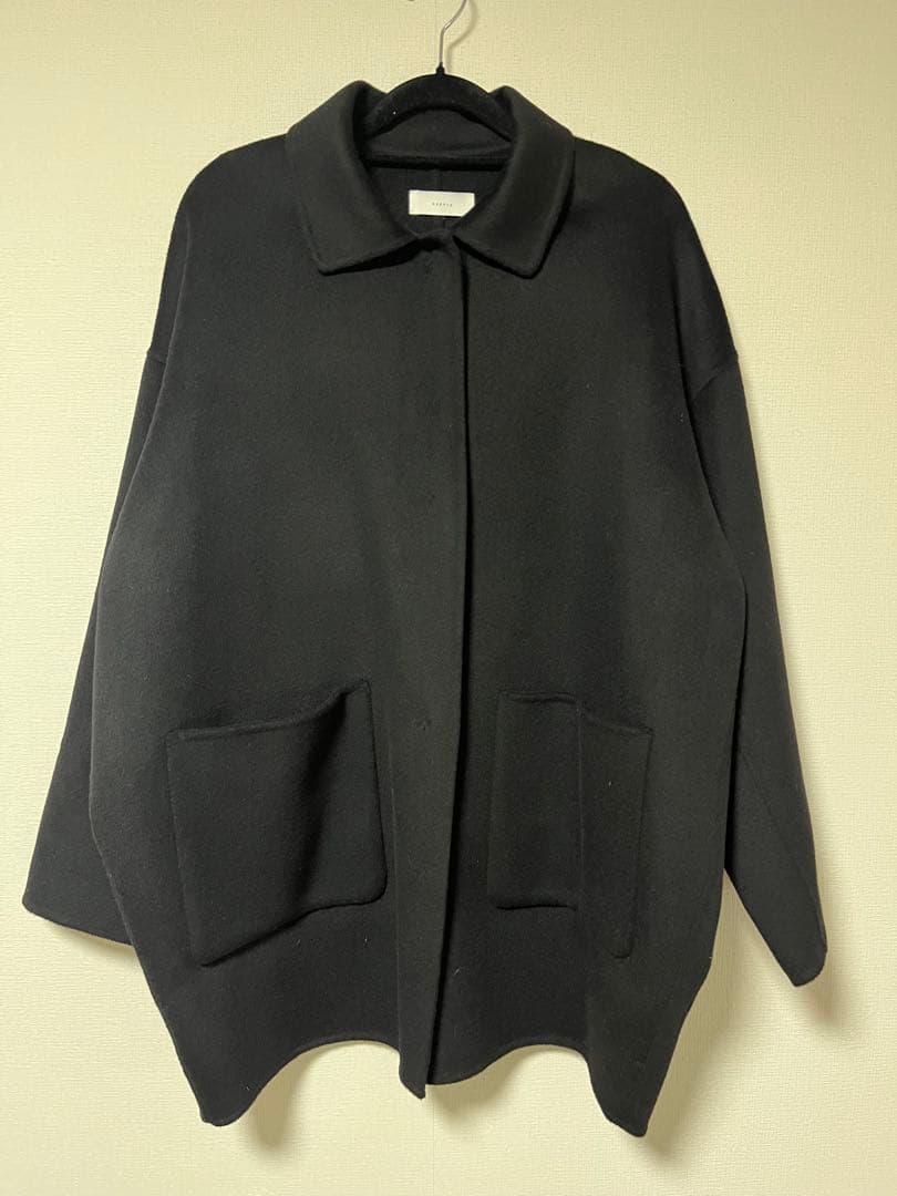 今季　かぐれ　ウールステンカラーショートコート