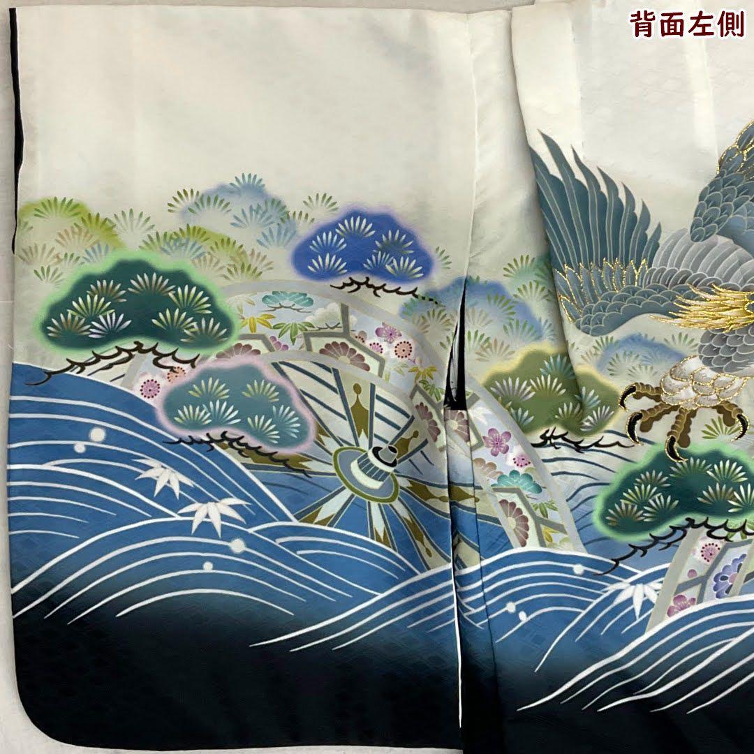 七五三 ３歳 男児 羽織・着物セット 43cm 男の子 レンタル処分品 男の子